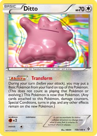 Ditto 108 - Holofoil Boundaries Crossed - Holo Rare