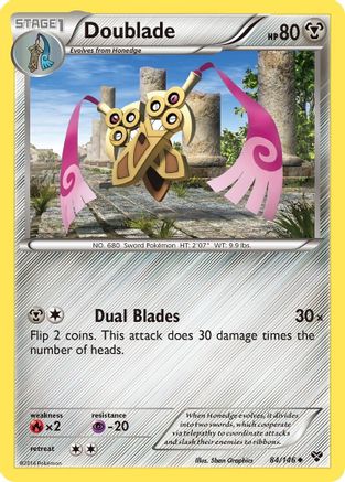 Doublade 084 - Reverse Holofoil XY Base Set - Uncommon
