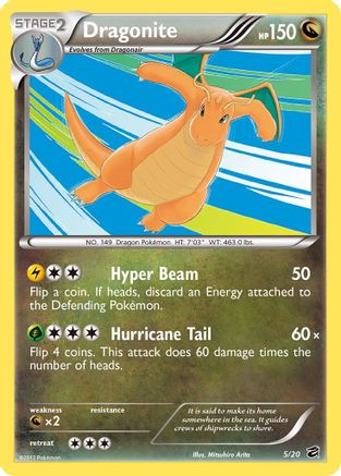 Dragonite 005/20 - Holofoil Dragon Vault - Holo Rare
