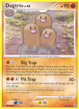 Dugtrio 024 Secret Wonders - Rare