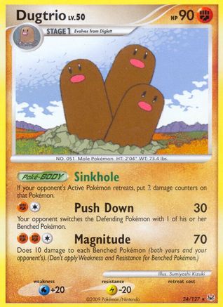 Dugtrio 024 Platinum - Rare