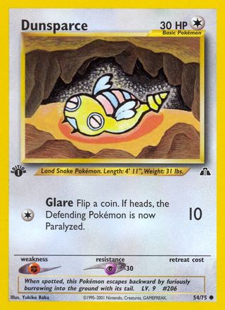 Dunsparce 054/75 - 1st Edition Neo Discovery - Common