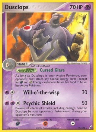 Dusclops 017/100 Crystal Guardians - Rare