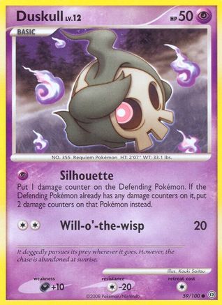 Duskull (59) 059 - Reverse Holofoil Stormfront - Common