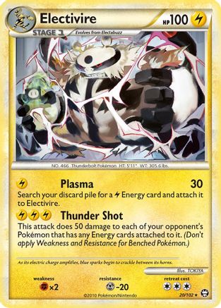 Electivire 020 - Reverse Holofoil Triumphant - Rare