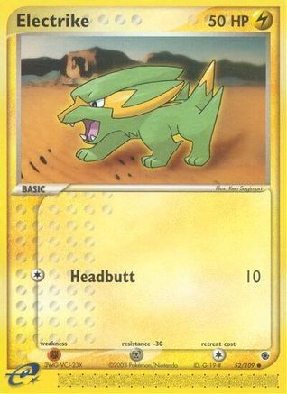 Electrike 052/109 - Reverse Holofoil Ruby and Sapphire - Common