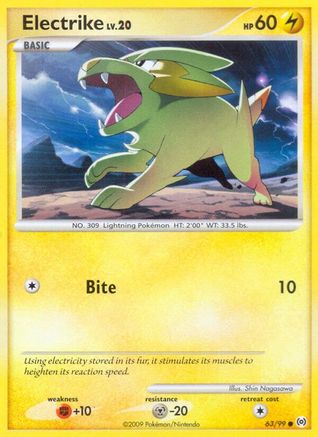 Electrike (63) 063 - Reverse Holofoil Arceus - Common