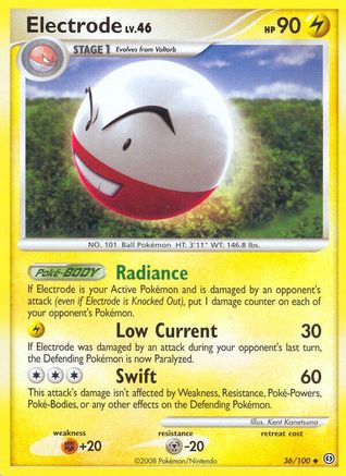 Electrode (36) 036 - Reverse Holofoil Stormfront - Uncommon