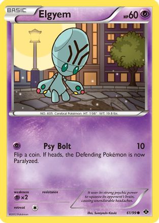 Elgyem 061 - Reverse Holofoil Next Destinies - Common