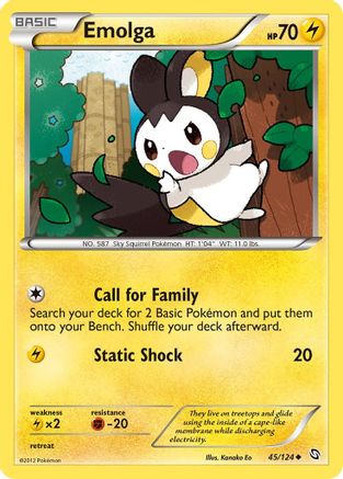 Emolga 045 Dragons Exalted - Uncommon