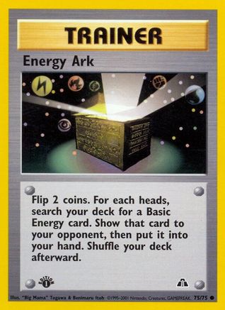 Energy Ark 075/75 - 1st Edition Neo Discovery - Common