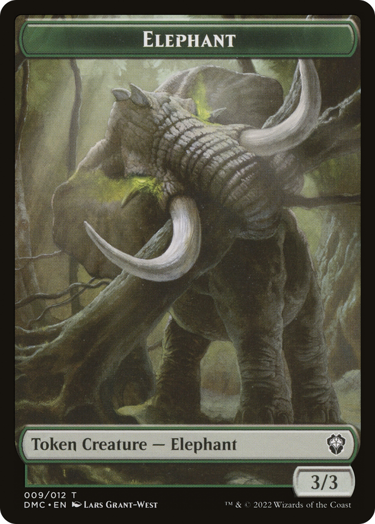 Elephant (TDMC-009) - Dominaria United Commander Tokens Foil