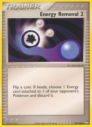 Energy Removal 2 074/108 - Reverse Holofoil Power Keepers - Uncommon
