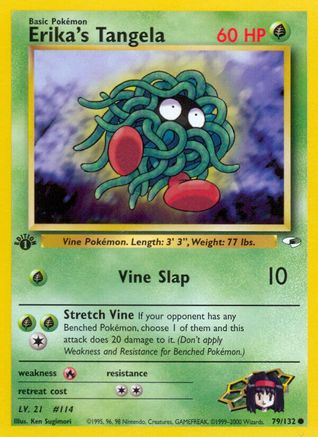 Erika's Tangela 079/132 - 1st Edition Gym Heroes - Common