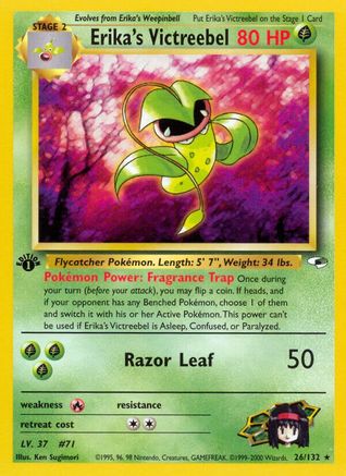 Erika's Victreebel 026/132 - 1st Edition Gym Heroes - Rare
