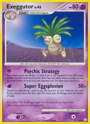 Exeggutor 054 - Reverse Holofoil Legends Awakened - Uncommon