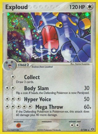 Exploud 003 - Holofoil Emerald - Holo Rare