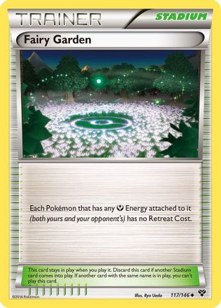 Fairy Garden 117/146 - Reverse Holofoil XY Base Set - Uncommon