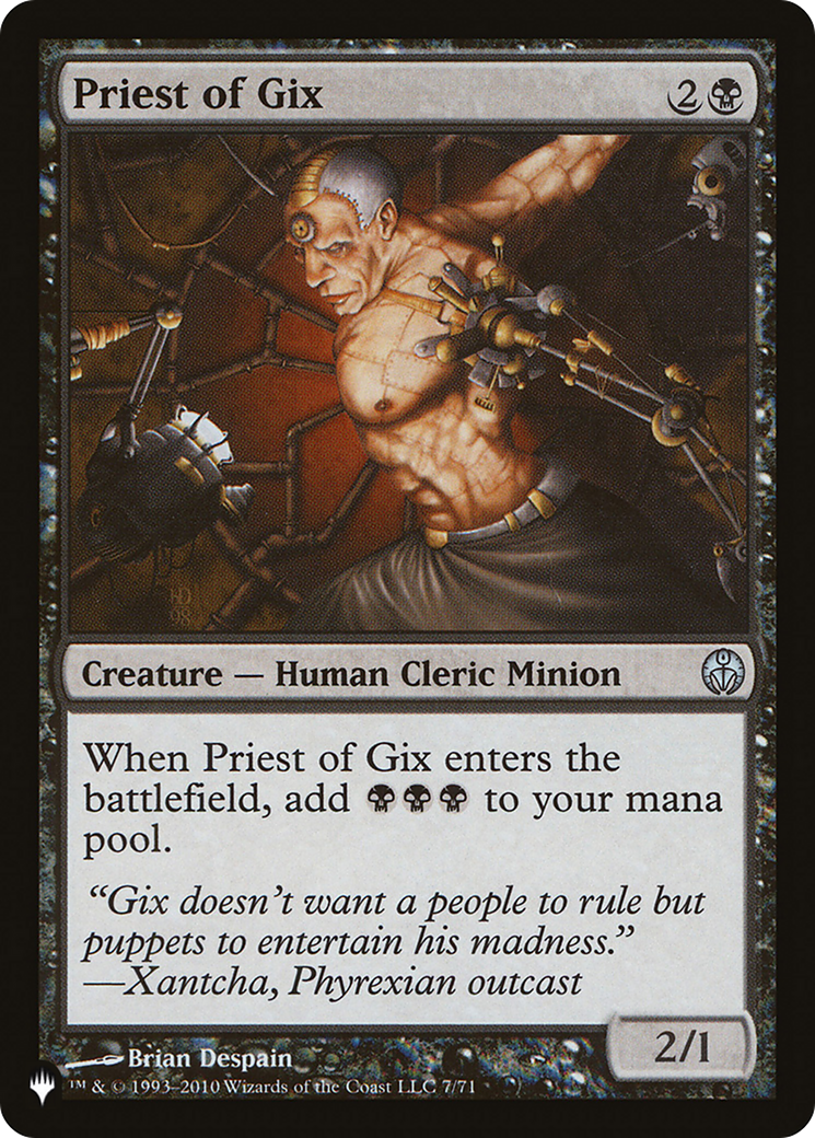 Priest of Gix (LIST-JUL-71) - The List