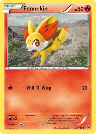 Fennekin 024/146 XY Base Set - Common