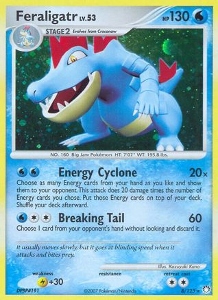 Feraligatr 008/123 - Reverse Holofoil Mysterious Treasures - Holo Rare