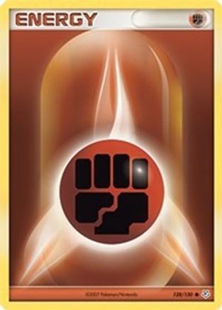 Fighting Energy 128/130 - Reverse Holofoil Diamond and Pearl - Common