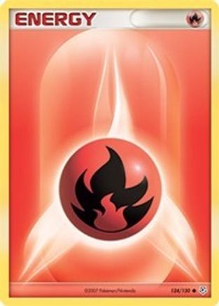 Fire Energy 124/130 - Reverse Holofoil Diamond and Pearl - Common
