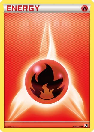 Fire Energy 106 Black and White - Common