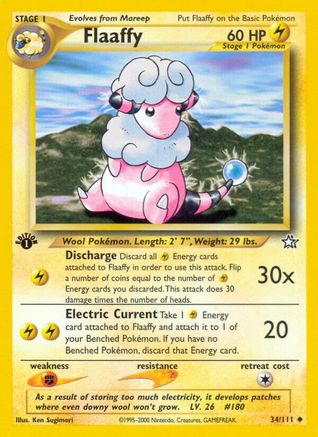 Flaaffy 034/111 - 1st Edition Neo Genesis - Uncommon