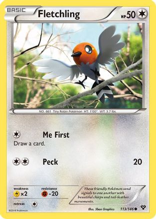 Fletchling 113 XY Base Set - Common