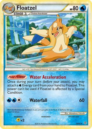Floatzel 016 - Reverse Holofoil Unleashed - Rare