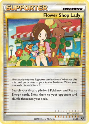 Flower Shop Lady 074/90 - Reverse Holofoil Undaunted - Uncommon