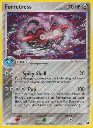 Forretress 006 - Holofoil Unseen Forces - Holo Rare