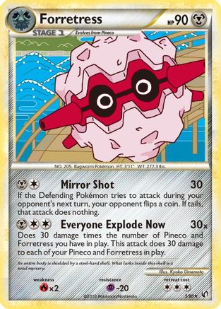 Forretress (3) 003/90 - Reverse Holofoil Undaunted - Holo Rare