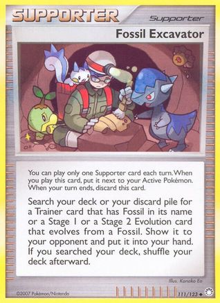 Fossil Excavator 111/123 Mysterious Treasures - Uncommon