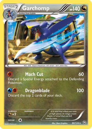 Garchomp (90) 090 - Holofoil Dragons Exalted - Holo Rare