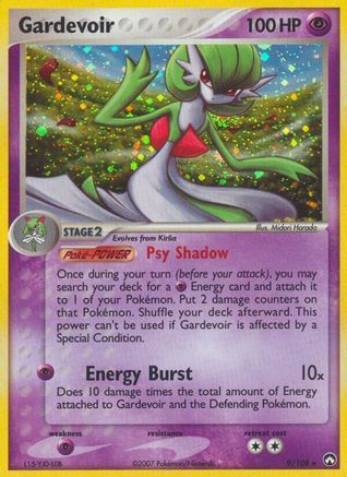 Gardevoir 009/108 - Reverse Holofoil Power Keepers - Holo Rare