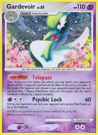 Gardevoir 007/132 - Holofoil Secret Wonders - Holo Rare