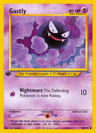 Gastly 065/105 - 1st Edition Neo Destiny - Common