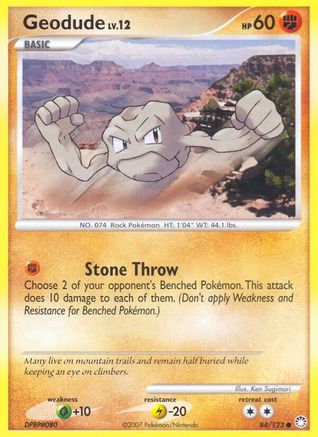 Geodude 084 - Reverse Holofoil Mysterious Treasures - Common