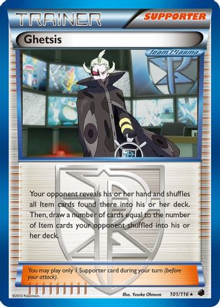Ghetsis (Team Plasma) 101/116 - Holofoil Plasma Freeze - Holo Rare