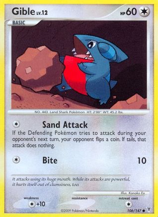 Gible 106 - Reverse Holofoil Supreme Victors - Common