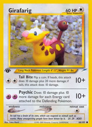 Girafarig 066/105 - 1st Edition Neo Destiny - Common