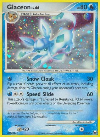 Glaceon (5) 005 - Reverse Holofoil Majestic Dawn - Holo Rare
