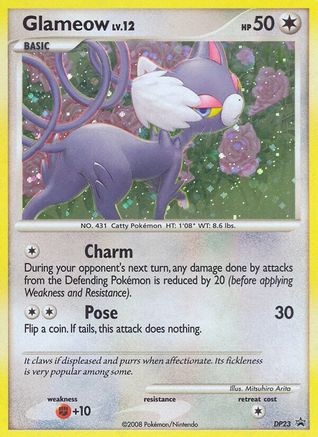 Glameow DP23 - Holofoil Diamond and Pearl Promos - Promo