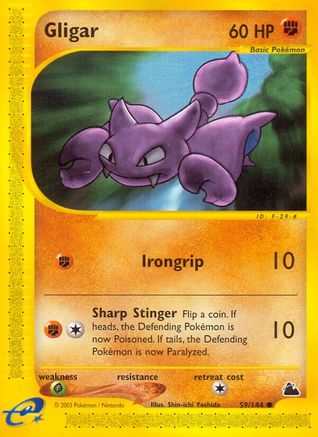Gligar 059 - Reverse Holofoil Skyridge - Common