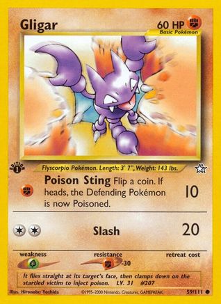 Gligar 059/111 - 1st Edition Neo Genesis - Common
