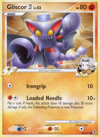 Gliscor E4 062/111 - Reverse Holofoil Rising Rivals - Common