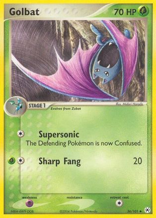 Golbat 036 - Reverse Holofoil Hidden Legends - Uncommon