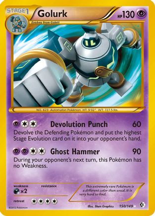Golurk 150 - Holofoil Boundaries Crossed - Secret Rare